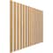 Ekena Millwork 48H x 1/4T Adjustable Wood Slat Wall Panel Kit w/ 3W Slats, Maple contains 15 Slats SWW60X48X0250MA - alternate 4